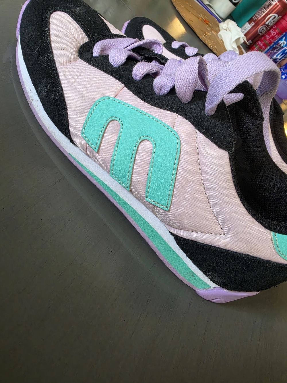 Etnies Lo-Cut Pink & Mint Athletic Sneakers - Casual Lace-Up Shoe